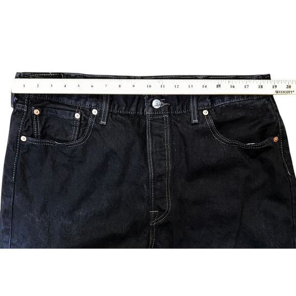 Levi's 501 Original Fit Button Fly Straight Leg Jeans Men's 40X34 - Picture 3 of 9